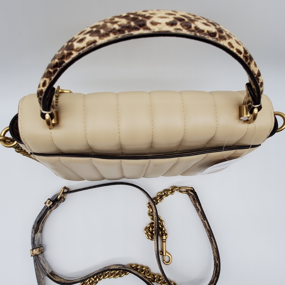 💗3 Piece Coach x Jennifer Lopez Set Marlie Satchel, NYC Wristlet & Bag Charm - Picture 8 of 16